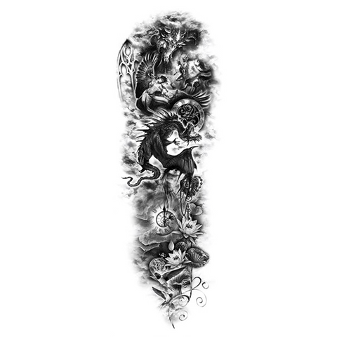 Tatouage Éphémère<br> Dragon Ailé - Dragon-chinois