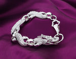 Bracelet Dragon <br> Chinois "Argent" - Dragon-chinois