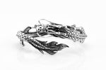 Bracelet Dragon <br> Manchette "Argent" - Dragon-chinois