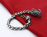 Bracelet Dragon <br> Viking "Argent" - Dragon-chinois