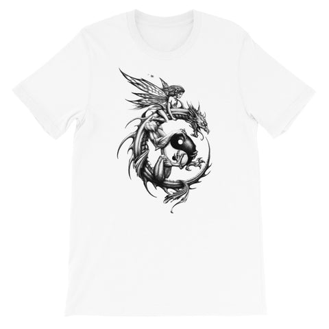 T shirt Dragon<br> Yin Yang - Dragon-chinois