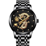 Montre dragon<br> Mécanique pour Homme - Dragon-chinois