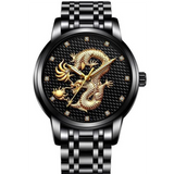 Montre dragon<br> Mécanique pour Homme - Dragon-chinois