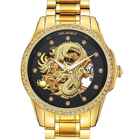 Montre Dragon<br> Mécanique Vintage - Dragon-chinois