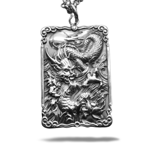 Pendentif Dragon<br> Dalle de Sagesse - Dragon-chinois