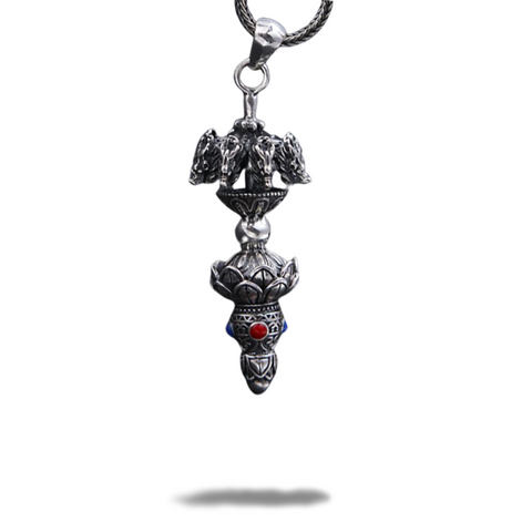 Pendentif Dragon<br> En Argent 925 Pur - Dragon-chinois