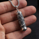 Pendentif Dragon<br> Japonais Ailé "Argent" - Dragon-chinois