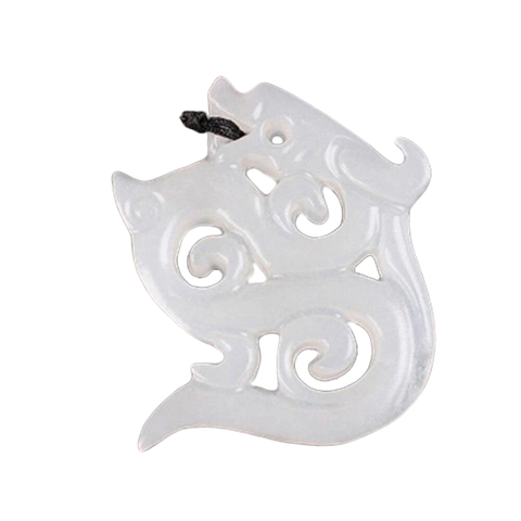 Collier Dragon<br> Pendentif Jade Femme - Dragon-chinois