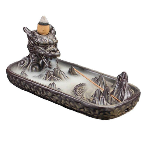 Porte Encens Dragon<br> Japonais Ancien - Dragon-chinois