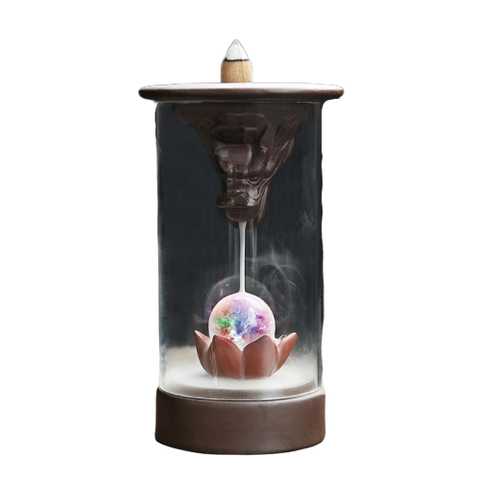 Porte Encens Dragon<br>  Lotus - Dragon-chinois