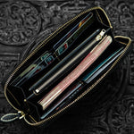 Portefeuille Dragon <br> Cuir Marron - Dragon-chinois