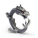 Bague Dragon<br> Oriental "Argent" - Dragon-chinois