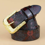 Ceinture Dragon<br> Cuir Esprit - Dragon-chinois