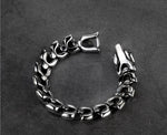 Bracelet Dragon<br> Croc d'Acier "Acier" - Dragon-chinois