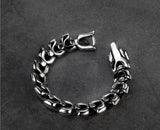 Bracelet Dragon<br> Croc d'Acier "Acier" - Dragon-chinois