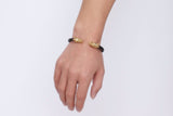 Bracelet Dragon<br> Jonc en Or "Acier" - Dragon-chinois