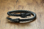 Bracelet Dragon<br> Jonc Impériale "Acier" - Dragon-chinois