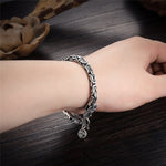 Bracelet Dragon<br> Maille de Chine "Argent" - Dragon-chinois