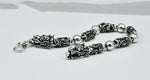 Bracelet Dragon<br> Noir Homme "Argent" - Dragon-chinois