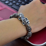 Bracelet Dragon<br> Perle Japonais "Acier" - Dragon-chinois