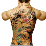 Tatouage Éphémère<br> Japonais Oni "Dos" - Dragon-chinois