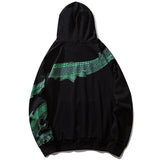 Sweat Dragon<br> Noir à Capuche - Dragon-chinois