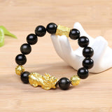Bracelet Dragon<br> Perle et Or - Dragon-chinois
