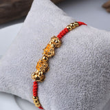 Bracelet Dragon<br> Tresse Japonais "Argent" - Dragon-chinois