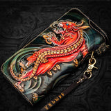 Portefeuille Dragon <br> Homme Cuir - Dragon-chinois