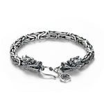 Bracelet Dragon<br> Maille de Chine "Argent" - Dragon-chinois