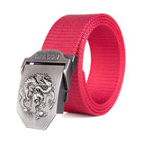 Ceinture Dragon<br> Militaire en Coton Noir - Dragon-chinois