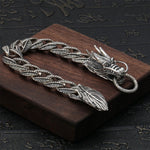 Bracelet Dragon<br> Dragonne en "Argent" - Dragon-chinois