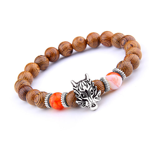 Bracelet Dragon<br> Perle en Bois - Dragon-chinois