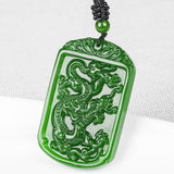 Collier Dragon<br> Jade de Chine - Dragon-chinois