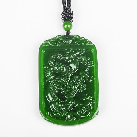 Collier Dragon<br> Jade de Chine - Dragon-chinois