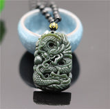 Collier Dragon<br> Jade Nephrite - Dragon-chinois