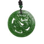 Collier Dragon<br> Pendentif en Jade - Dragon-chinois