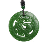 Collier Dragon<br> Pendentif en Jade - Dragon-chinois