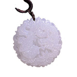 Collier Dragon<br> Pierre de Jade Femme - Dragon-chinois