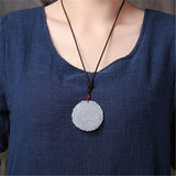 Collier Dragon<br> Pierre de Jade Femme - Dragon-chinois