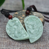 Collier Dragon<br> Jade Ancien - Dragon-chinois