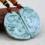 Collier Dragon<br> Jade Véritable - Dragon-chinois