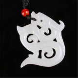 Collier Dragon<br> Pendentif Jade Femme - Dragon-chinois