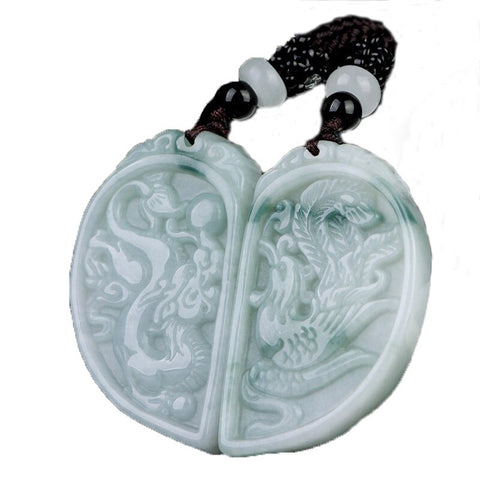 Collier Dragon<br> Cœur de Jade - Dragon-chinois