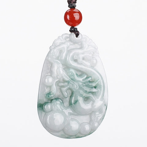 Collier Dragon<br> Jade Impérial - Dragon-chinois
