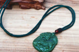Collier Dragon<br> Jade Vert Ancien - Dragon-chinois