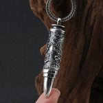 Pendentif dragon<br> Balle de Fusil "Argent" - Dragon-chinois