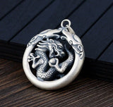 Pendentif Dragon<br> Homme en "Argent" - Dragon-chinois