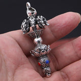 Pendentif Dragon<br> En Argent 925 Pur - Dragon-chinois