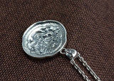 Pendentif Dragon<br> Symbole Chinois "Argent" - Dragon-chinois